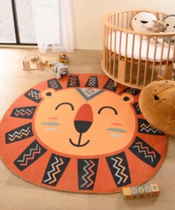 Kinderteppich Löwe - Smile Terrakotta - sfeer
