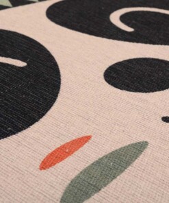 Kinderteppich Bär - Smile Weiß/Schwarz - close up, thumbnail Kinderteppich Bär - Smile Weiß/Schwarz - close up, thumbnail