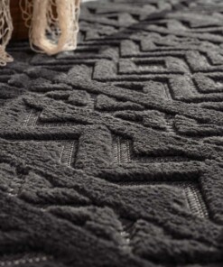 Outdoor Teppich - Elio Anthrazit - close up, thumbnail