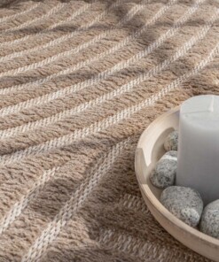 Outdoor Teppich - Reza Beige - close up, thumbnail
