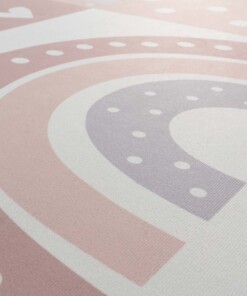 Kinderteppich - Rainbow Hellrosa - close up, thumbnail Kinderteppich - Rainbow Hellrosa - close up, thumbnail