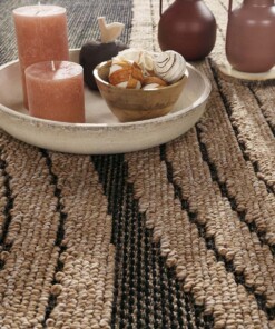 Outdoor Teppich Jute Optik - Tides Beige - close up, thumbnail