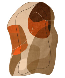 Teppich organische Form - Ease Stone Terracotta - overzicht