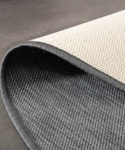 Outdoor Teppich Einfarbig Rund - Flip Grau - close up, thumbnail Outdoor Teppich Einfarbig Rund - Flip Grau - close up, thumbnail