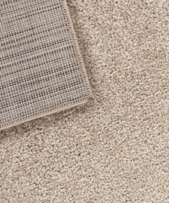 Morderner Teppich - City Chic Bordüre Braun - close up, thumbnail