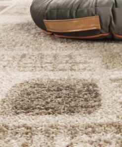 Morderner Teppich - City Chic Retro Braun - close up, thumbnail