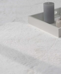 Teppich Kurzflor - Svea Weiß - close up, thumbnail