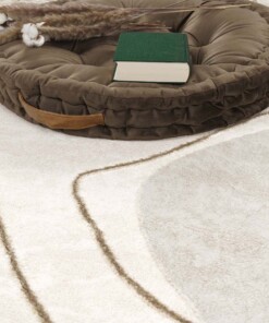 Teppich Kurzflor - Calm Waves Beige - close up, thumbnail Teppich Kurzflor - Calm Waves Beige - close up, thumbnail