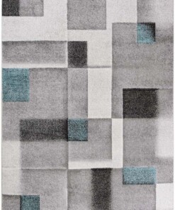 Teppich Modern - Cleo Grau/Blau - overzicht