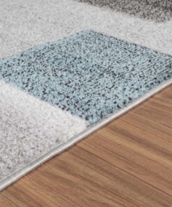 Teppich Modern - Cleo Grau/Blau - close up, thumbnail
