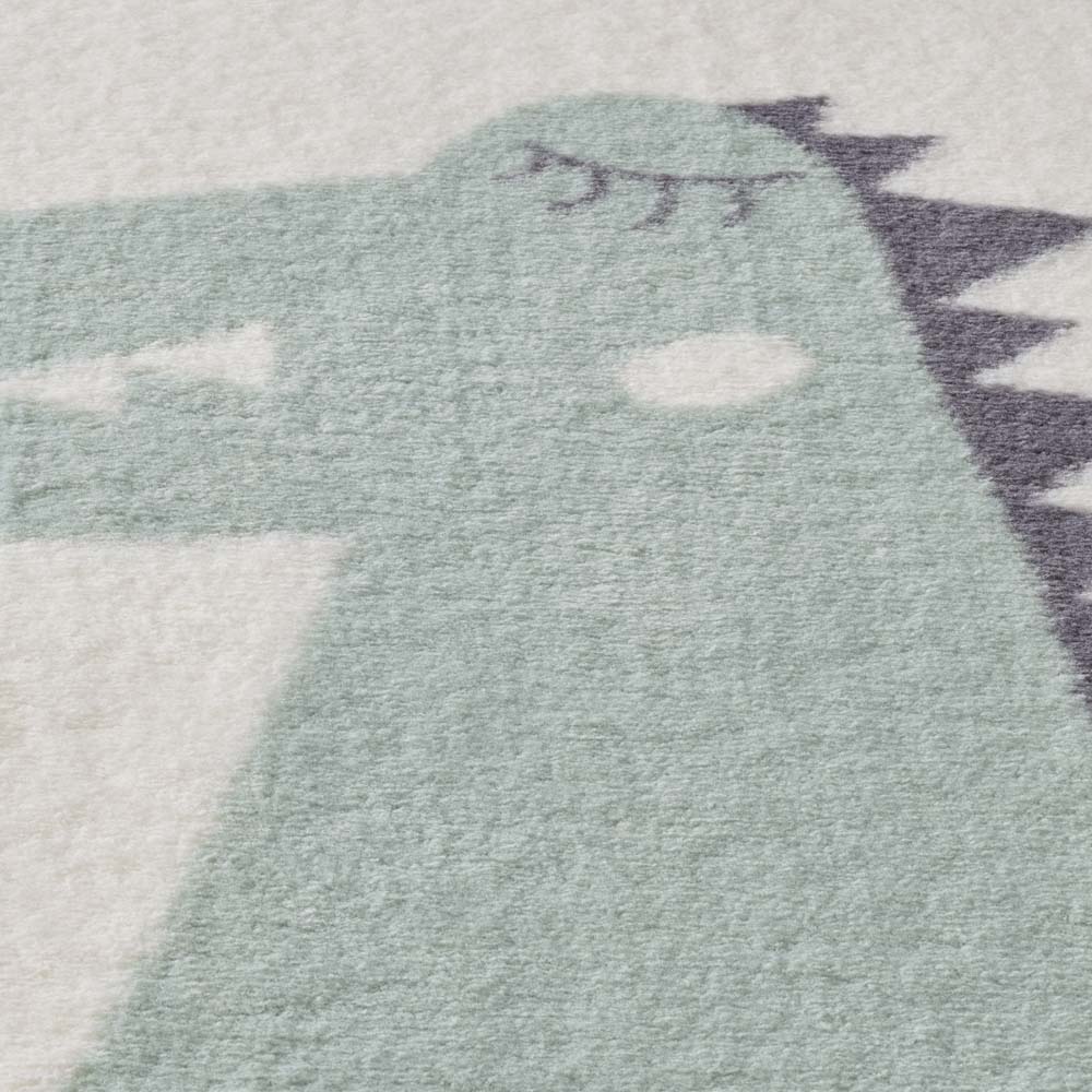Kinderzimmerteppich - Be wild Dino Creme/Multi - close up Kinderzimmerteppich - Be wild Dino Creme/Multi - close up