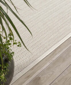 Outdoor Teppich - Evia Creme - close up, thumbnail