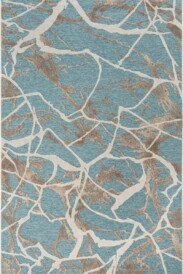 Outdoor Teppich - Marble Blau - overzicht, thumbnail