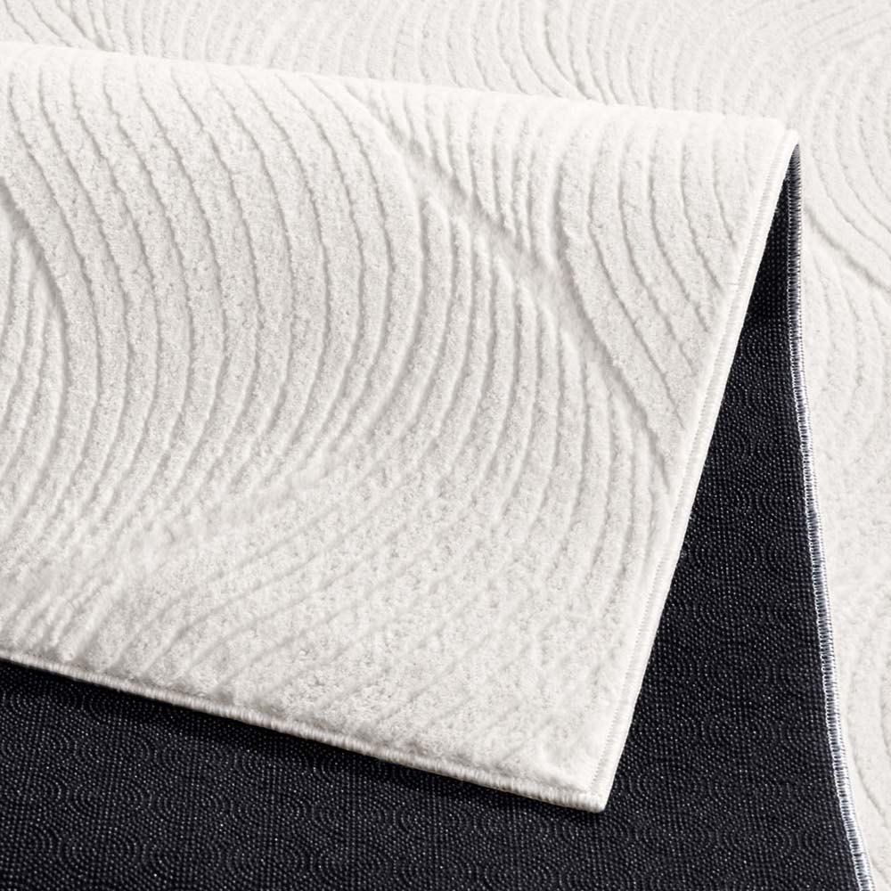 Flauschiger Teppich - Fuzz Whirl Creme - close up Flauschiger Teppich - Fuzz Whirl Creme - close up