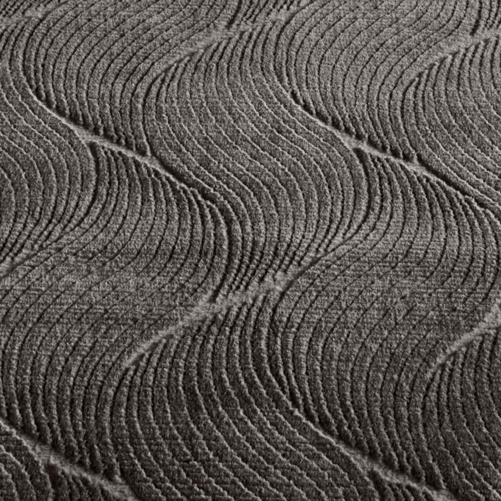 Teppich Rund Flauschig - Fuzz Whirl Anthrazit - close up Teppich Rund Flauschig - Fuzz Whirl Anthrazit - close up