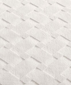 Flauschiger Teppich - Fuzz Karo Creme - close up, thumbnail Flauschiger Teppich - Fuzz Karo Creme - close up, thumbnail