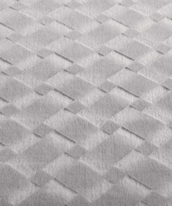 Flauschiger Teppich - Fuzz Karo Grau - close up, thumbnail