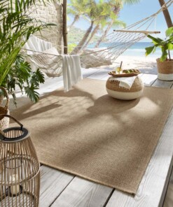 Outdoor Teppich Jute Optik - Elara Beige - sfeer