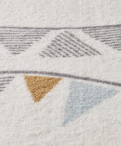 Kinderzimmerteppich - Sterne & Punkte Creme/Multi - close up, thumbnail