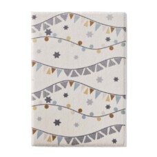 Kinderzimmerteppich - Sterne & Punkte Creme/Multi - overzicht, thumbnail