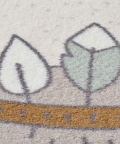 Kinderzimmerteppich - Bär Creme/Multi - close up, thumbnail