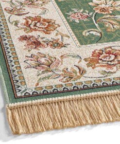 Orient Läufer - Regal Helena Grün - close up, thumbnail Orient Läufer - Regal Helena Grün - close up, thumbnail