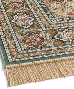 Orient Teppiche - Regal Silas Grün - close up, thumbnail