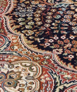 Perser Läufer - Regal Ariadne Dunkelblau - close up, thumbnail