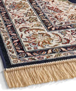 Perser Teppiche - Regal Victor Dunkelblau - close up, thumbnail