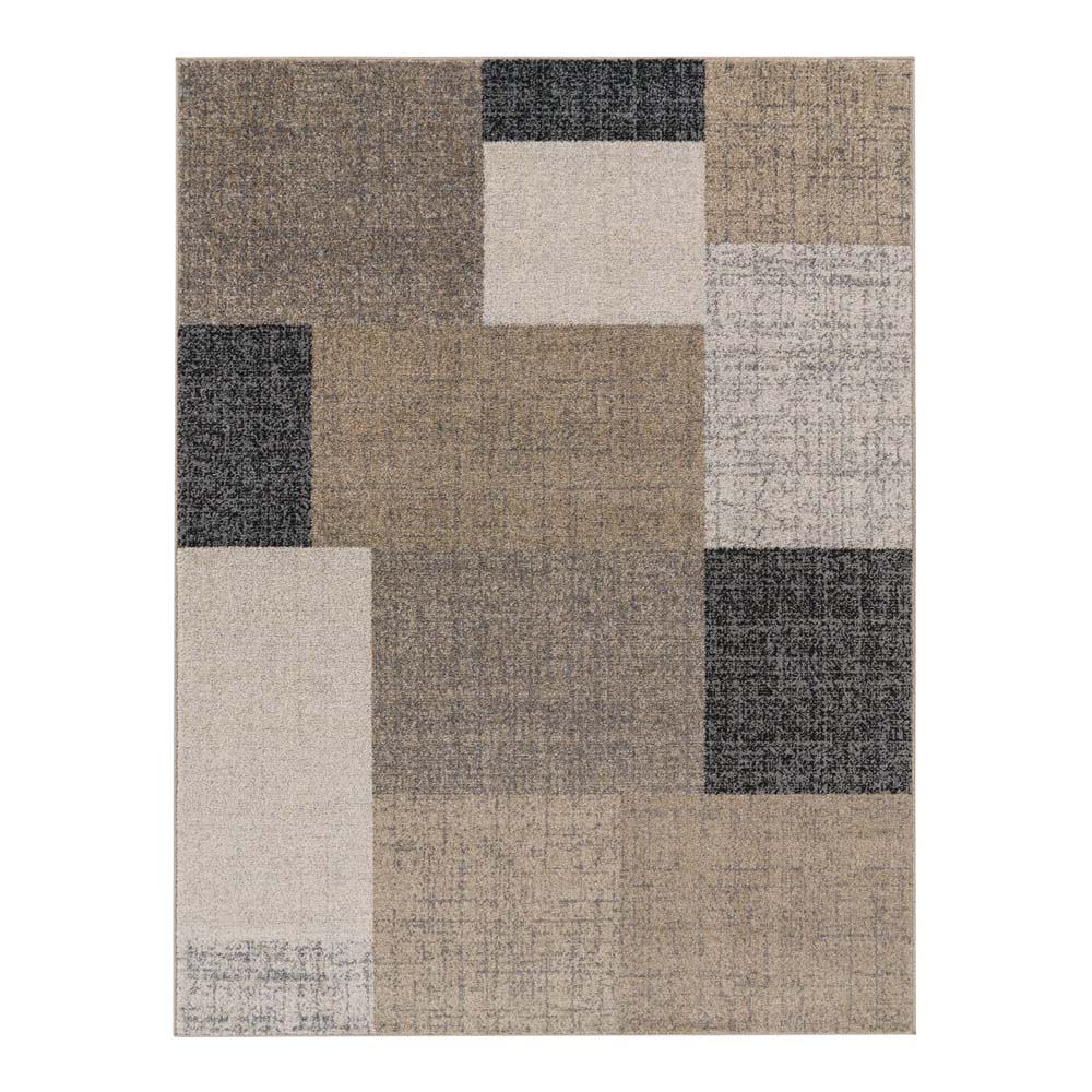 Teppich Kurzflor Blöcke - Beige - overzicht Teppich Kurzflor Blöcke - Beige - overzicht