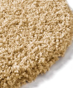Hochflor Teppich Rund - Shaggy Prime Gold