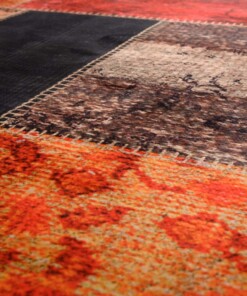 Waschbarer Läufer -Sofia Multi - close up, thumbnail Waschbarer Läufer -Sofia Multi - close up, thumbnail