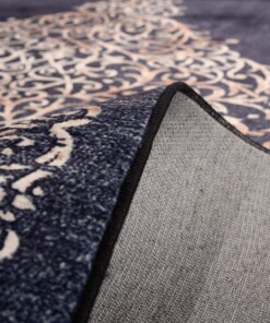 Waschbarer Teppich - Silas Antrazit - close up, thumbnail