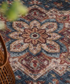 Outdoor Teppich Vintage - Valenca Brio Beige/Blau