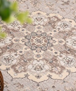 Outdoor Teppich Vintage - Valenca Nova Beige/Hellgrau