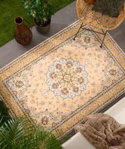 Outdoor Teppich Vintage - Valenca Nova Gelb