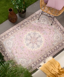 Outdoor Teppich Vintage - Valenca Nova Lila/Rosa