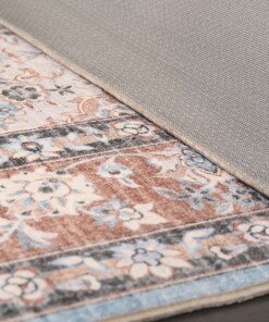 Outdoor Teppich Quadratisch Vintage - Valenca Nova Hellblau/Beige