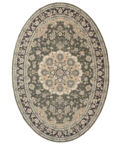 Outdoor Teppich Oval Vintage - Valenca Nova Dunkelgrün