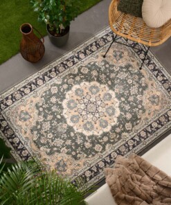 Outdoor Teppich Vintage - Valenca Nova Dunkelgrün