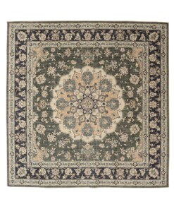 Outdoor Teppich Quadratisch Vintage - Valenca Nova Dunkelgrün