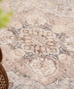 Outdoor Teppich Quadratisch Vintage - Valenca Fino Hellgrau/Beige Outdoor Teppich Quadratisch Vintage - Valenca Fino Hellgrau/Beige