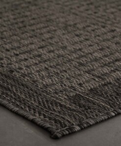 Outdoor Läufer - Coastal Schwarz - close up, thumbnail