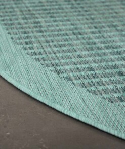 Outdoor Teppiche Rund - Coastal Blau - close up, thumbnail