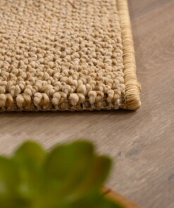 Teppich Kurzflor - Loom Beige - close up, thumbnail