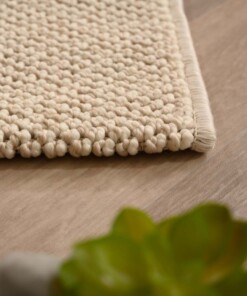 Teppich Kurzflor - Loom Creme - close up, thumbnail Teppich Kurzflor - Loom Creme - close up, thumbnail