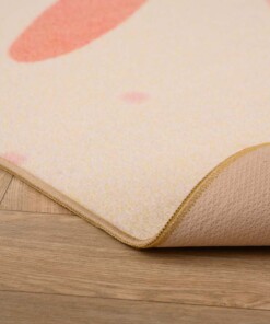 Kinderteppiche - Joy Floral-Sonne Creme - close up, thumbnail
