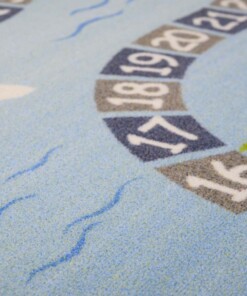 Kinderteppiche - Joy Piraten Blau - close up, thumbnail