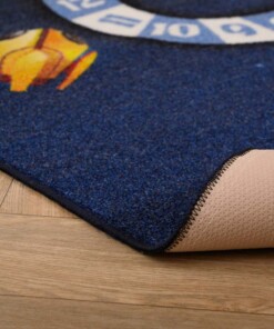 Kinderteppiche - Joy Weltraum Dunkelblau - close up, thumbnail