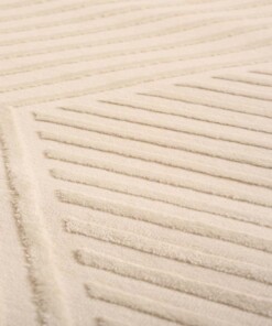 Teppich Skandinavisch - Serene Runa Creme - close up, thumbnail
